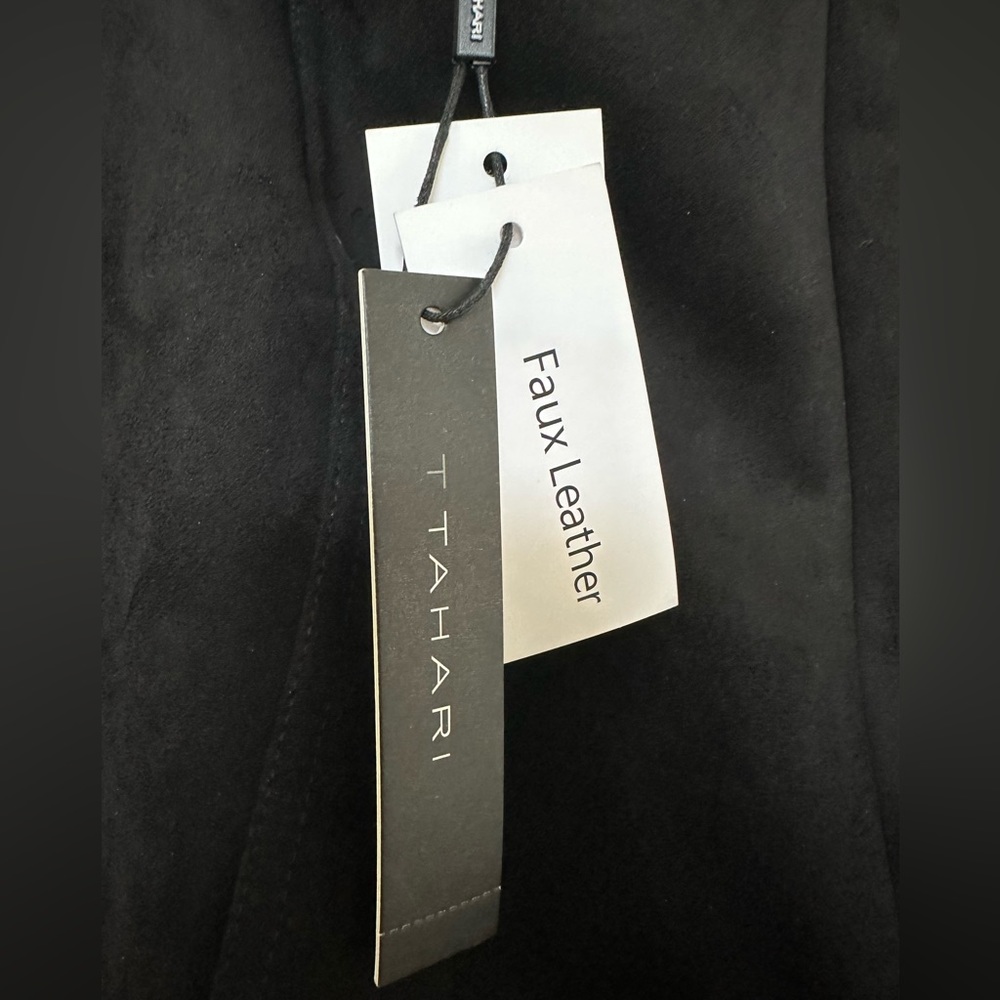 TAHARI FAUX SUEDE DRESS PANTS